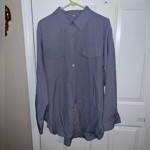 Plus Size Women’s High Lows Button Down Top